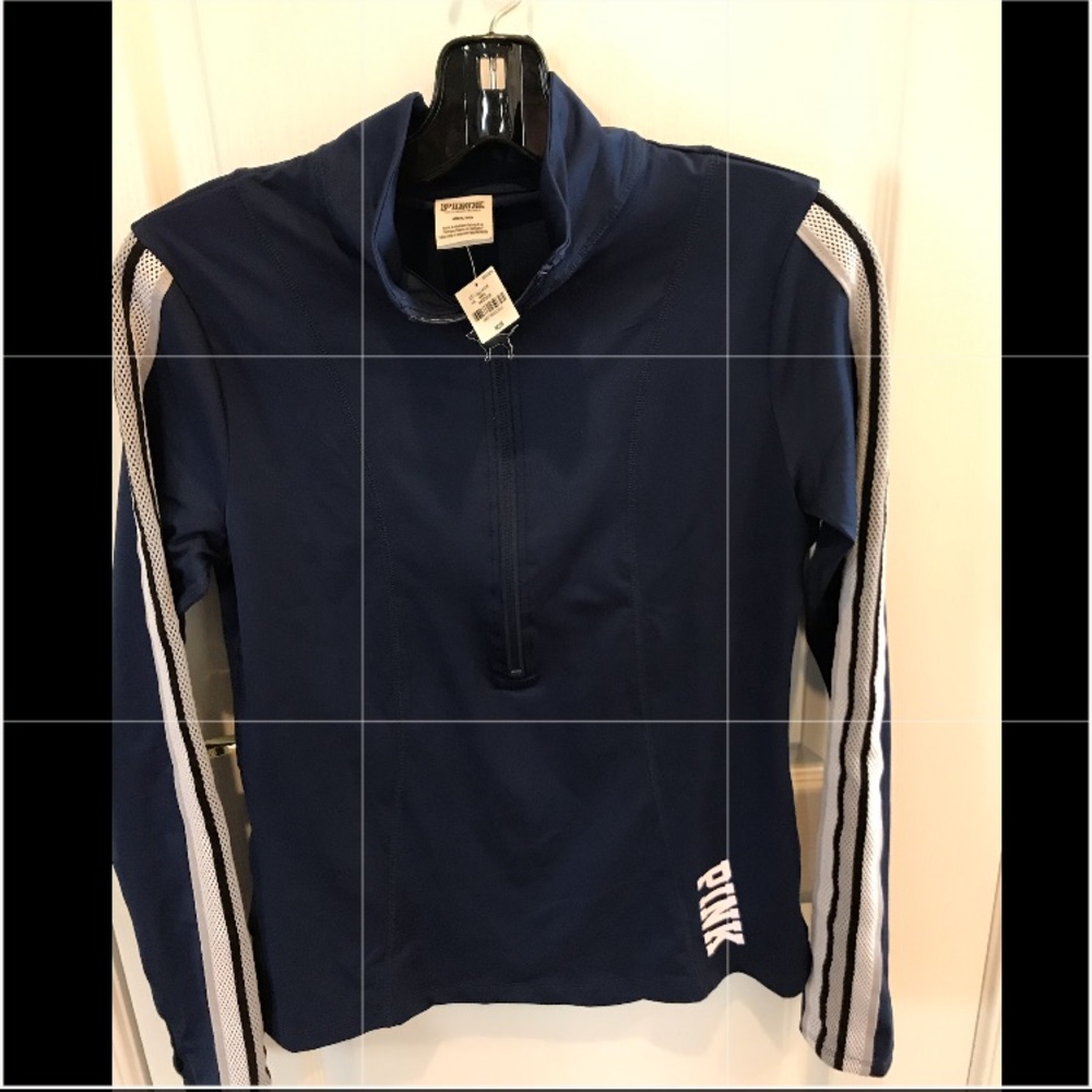 PINK Athletic Half Zip Sweatshirt - Navy